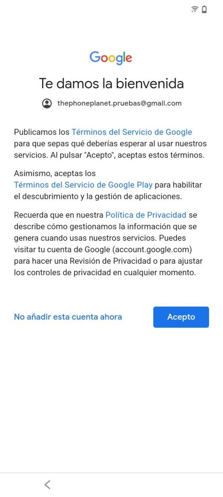 MUNDOVIVO ToS Google